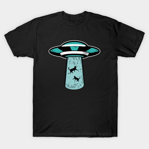 Cat abduction T-Shirt by evermedia